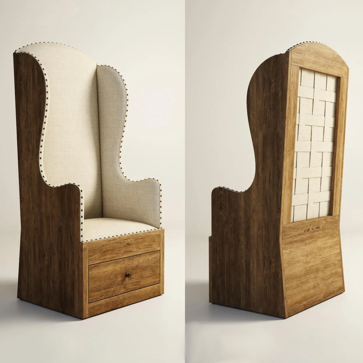 furniture – Gramercy Home – Castle armchair 602.006-F05 3ds Max