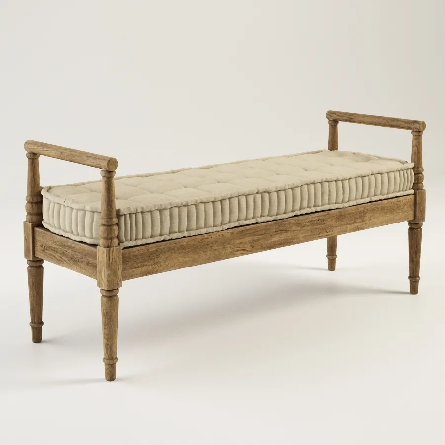 furniture – Gramercy Home  – Dudley bench 801.002 3ds Max