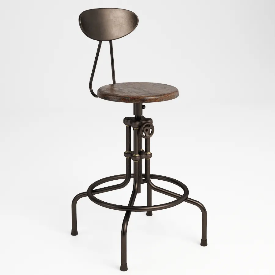 furniture – Gramercy Home  – Isaac counter chair  445.002A 3ds Max