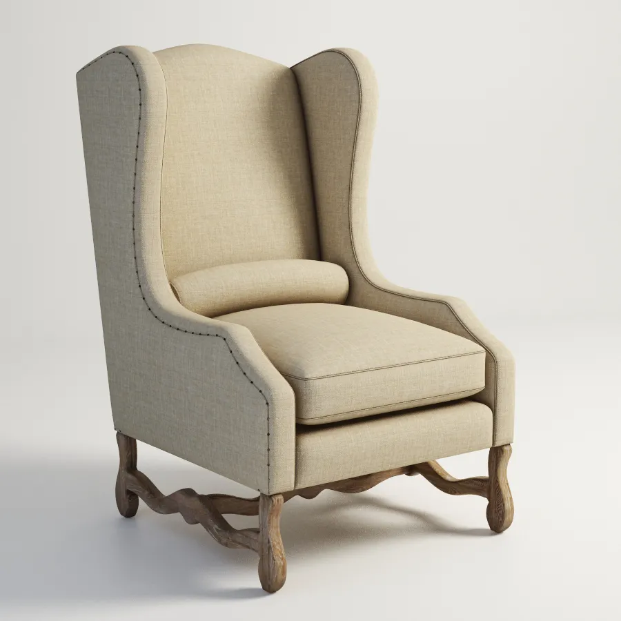 furniture – Gramercy Home La Manche armchair 602.002-F01 3ds Max
