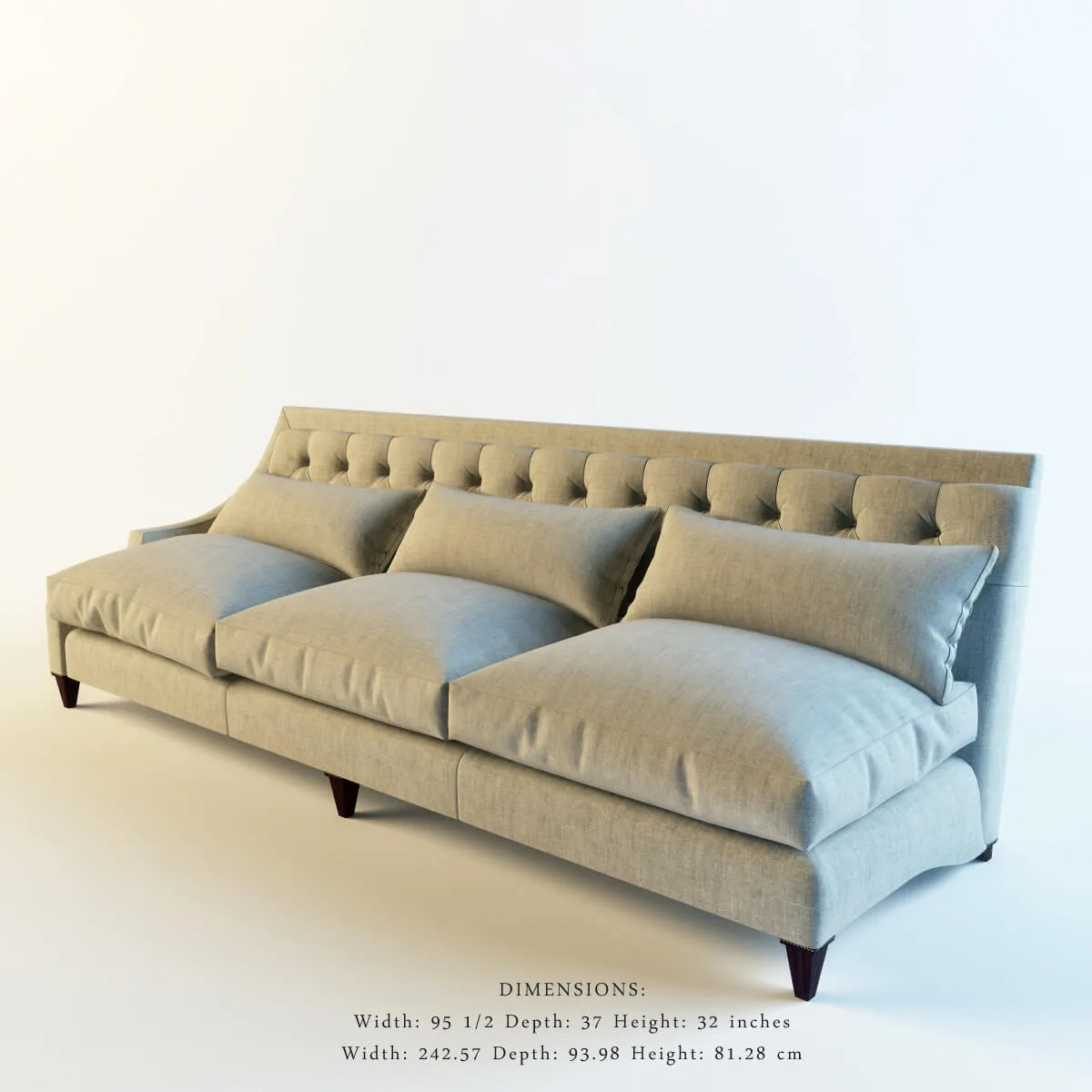 furniture – Gray sofa 896 3ds Max