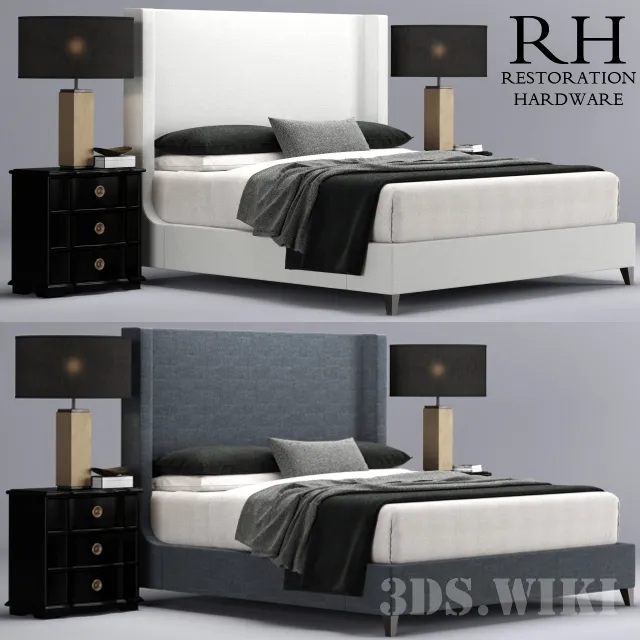 furniture – Grayson Bed – Restoration Hardware 3ds Max
