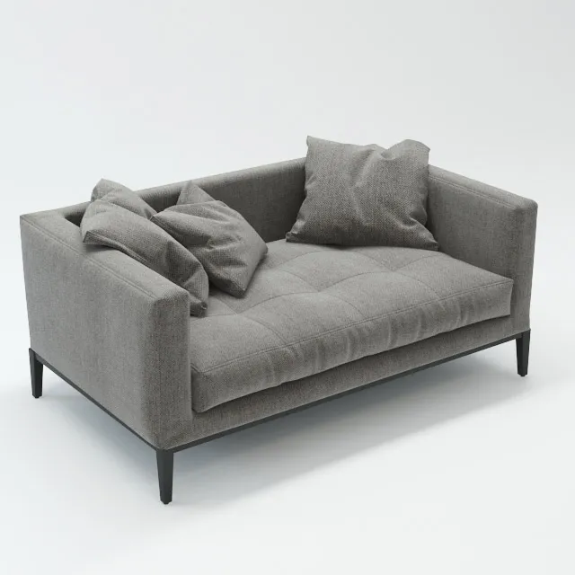furniture – Grey sofa 005 3ds Max
