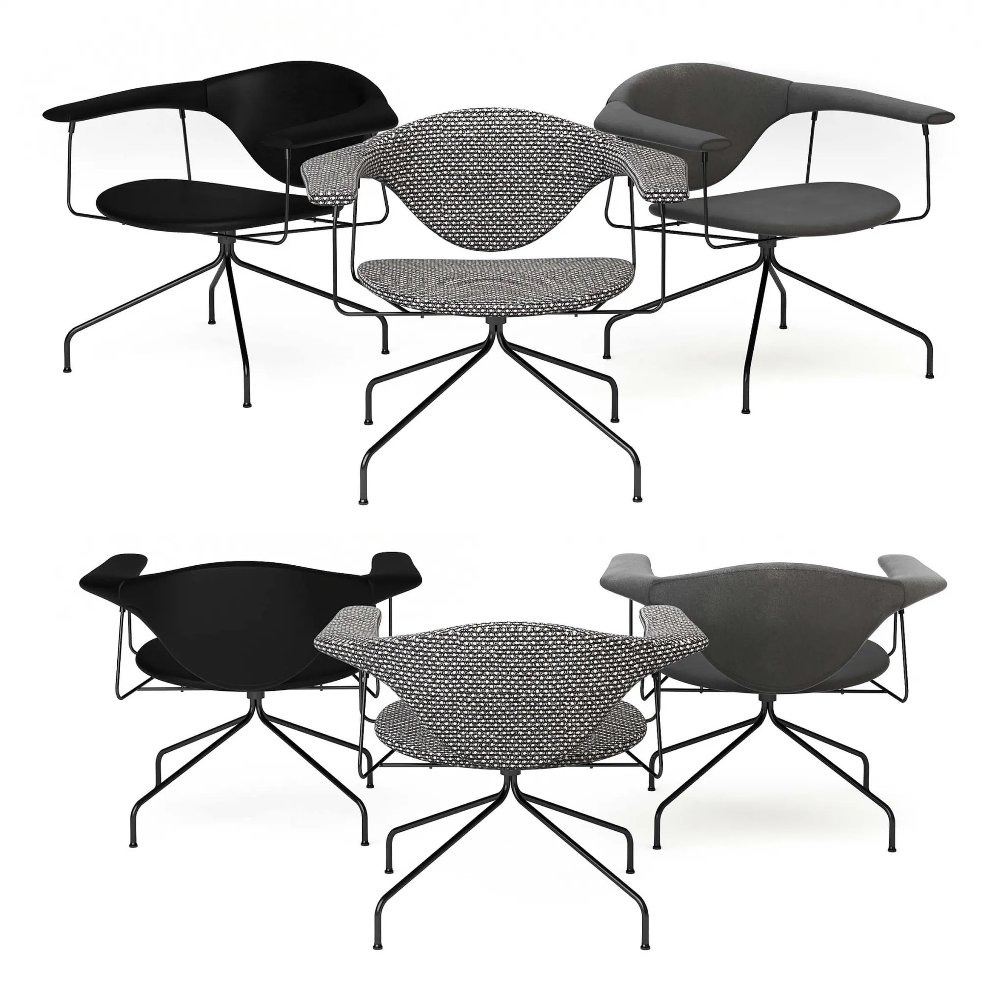 furniture – Gubi Masculo swivel lounge chair 3ds Max