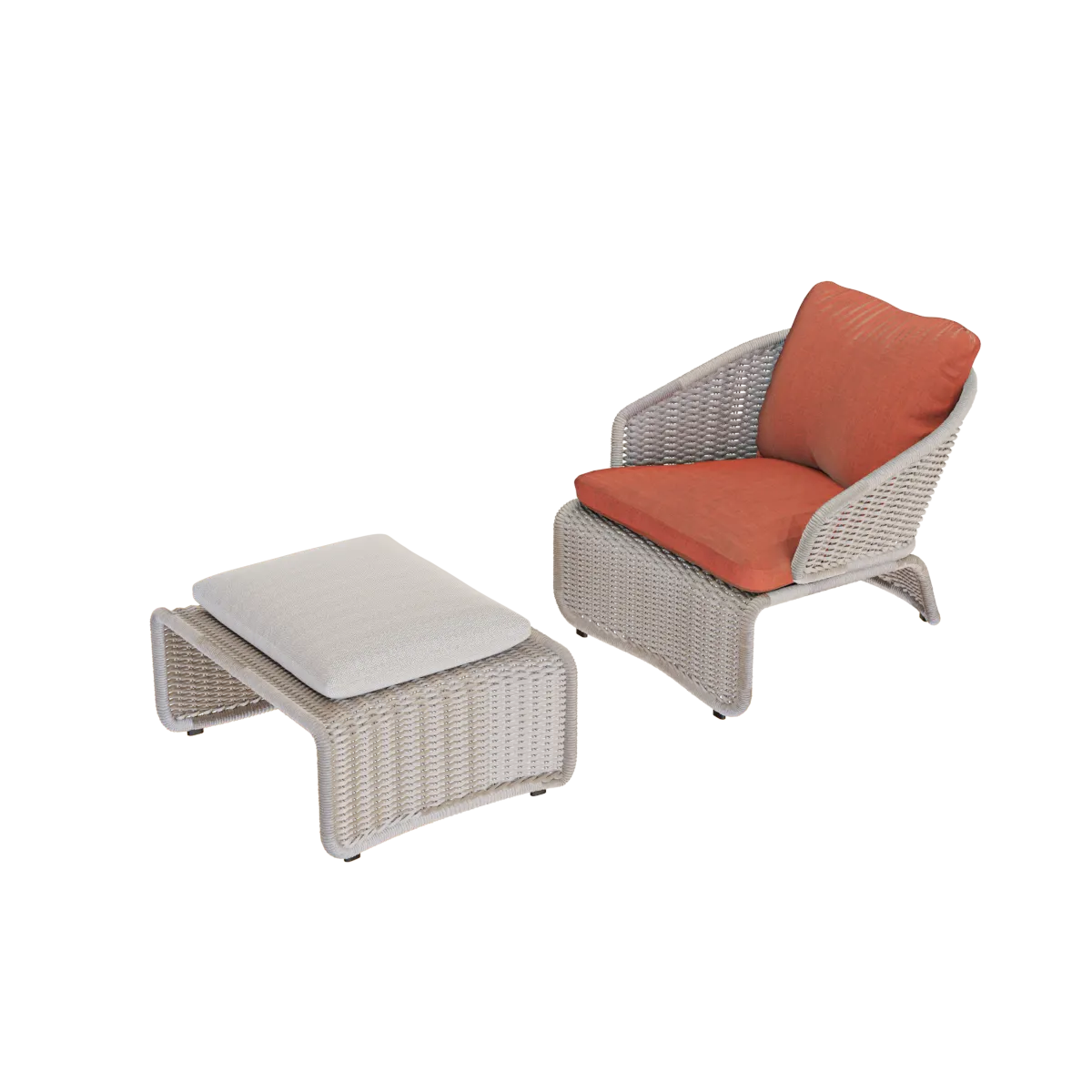 furniture – Halley Outdoor armchair and table 3ds Max