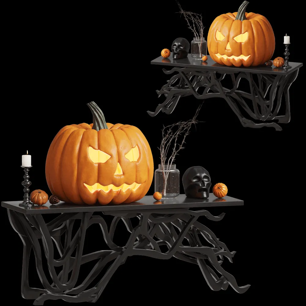 furniture – Halloween decorative set 3ds Max