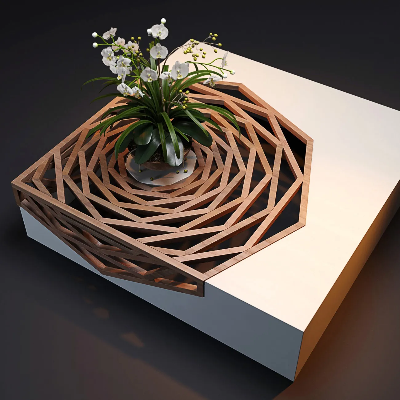 furniture – Hanako coffee table by Vito Selma 3ds Max