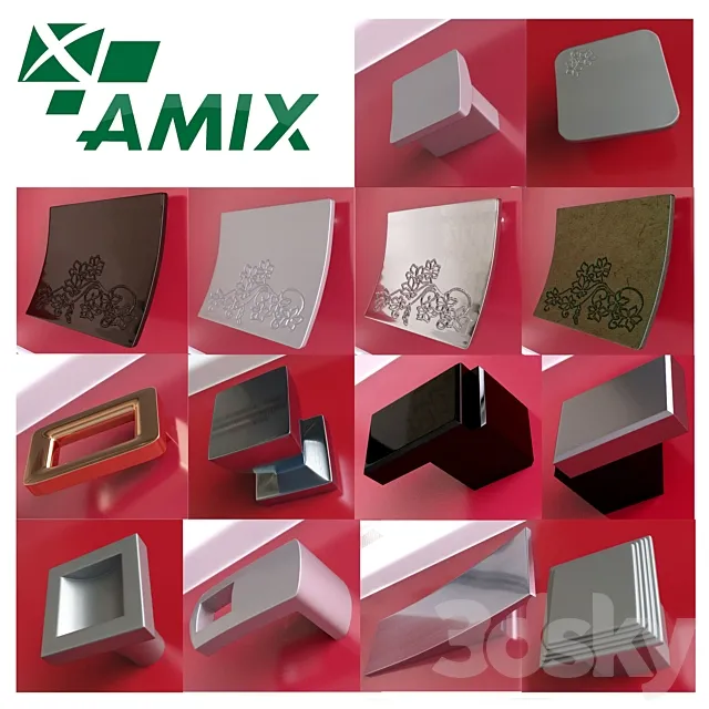 Furniture handles company AMIX Modern_vol.3 second part 3DSMax File
