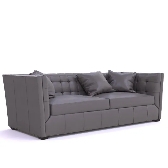 furniture – Hayden Tufted Leather Sofa 3ds Max