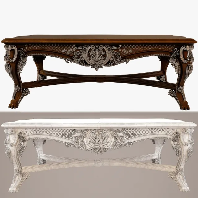 furniture – Henredon cocktail table 5040-40 3ds Max