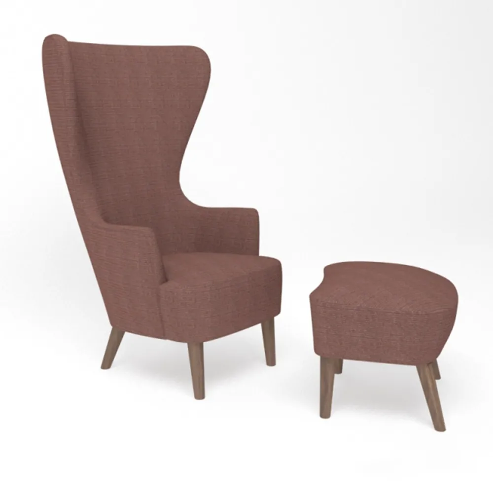 furniture – High back armchair 3ds Max