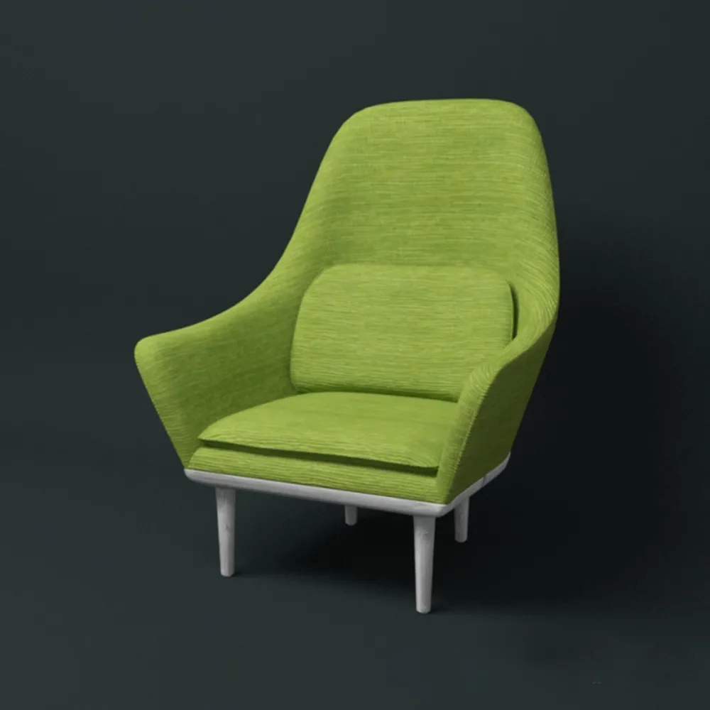furniture – High back armchair Moon collection 3ds Max