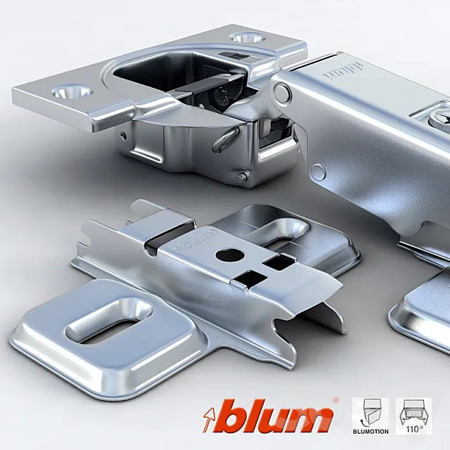 Furniture hinge Blumotion Blum 3DS Max Model