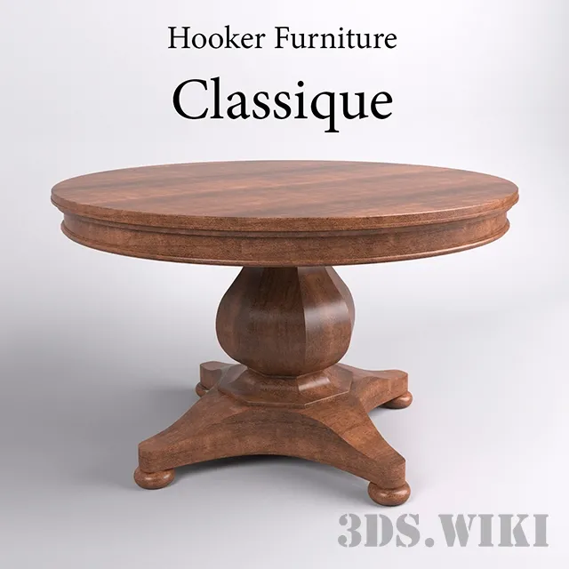 furniture – Hooker Furniture Classique table 3ds Max