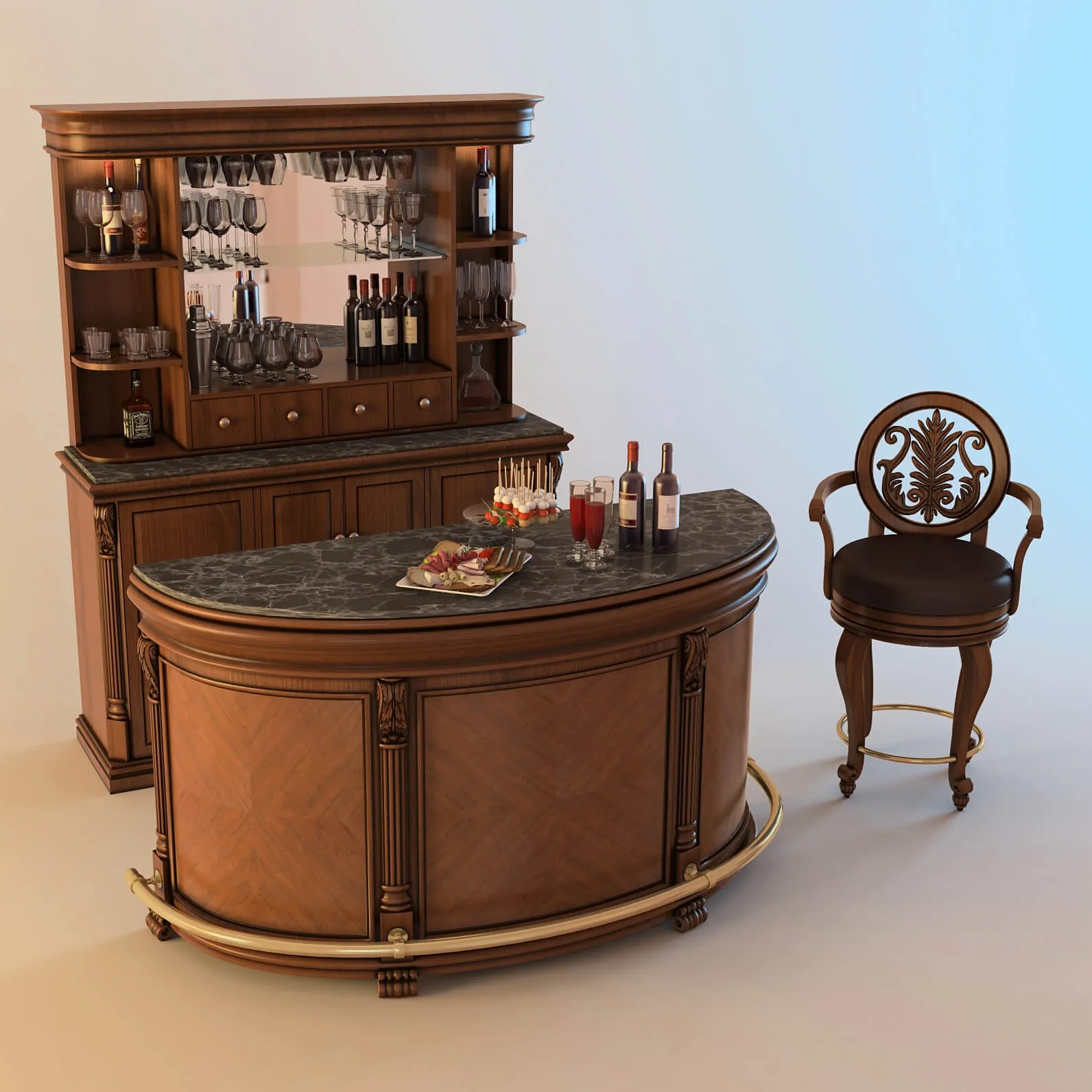 furniture – Howard Miller – Niagara 3ds Max