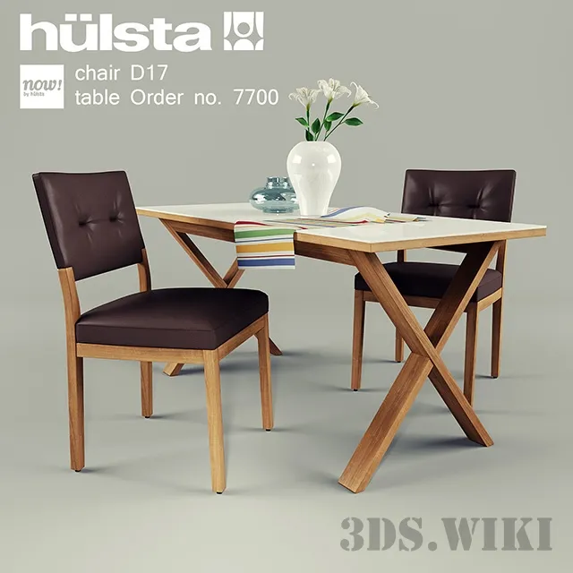 furniture – Hulsta table and chairs 3ds Max