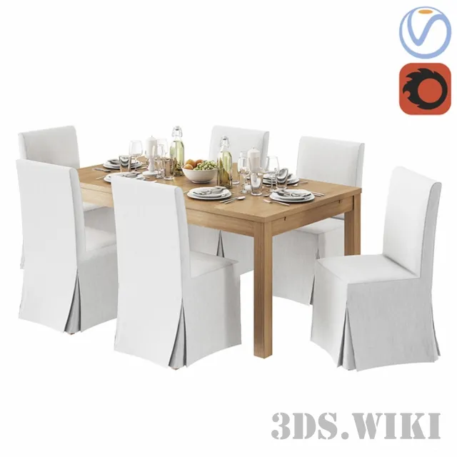 furniture – IKEA HENRIKSDAL BJURSTA 3ds Max