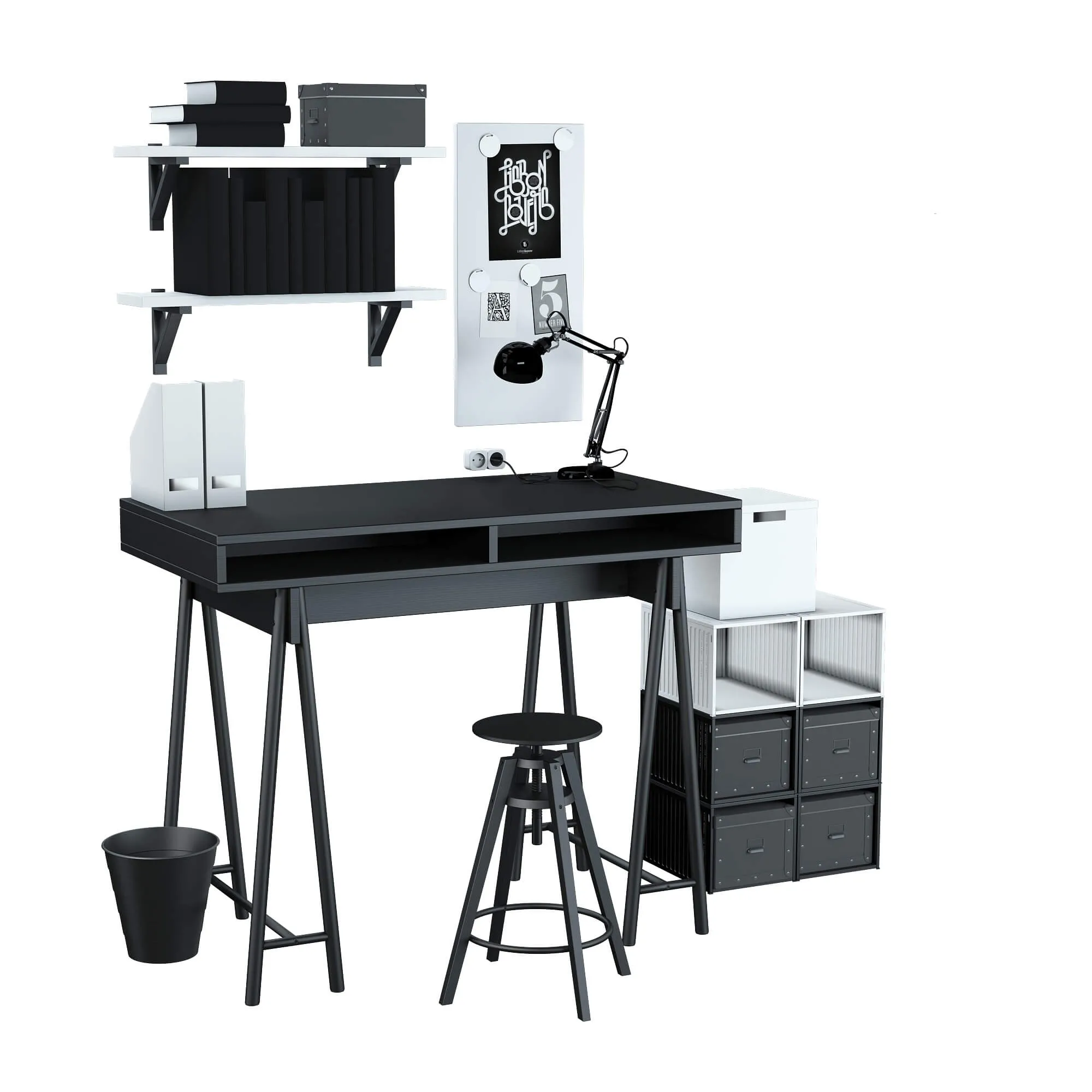 furniture – IKEA set  13 3ds Max
