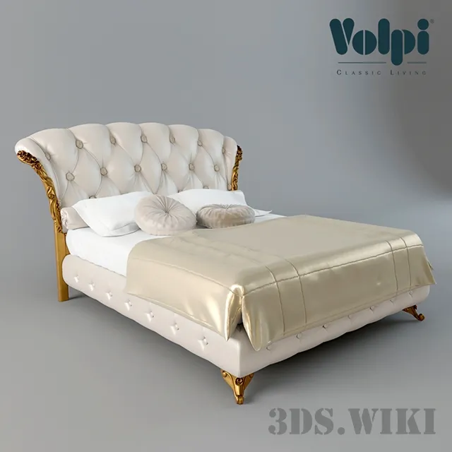 furniture – Italian bed Capri from Volpi factory 3ds Max
