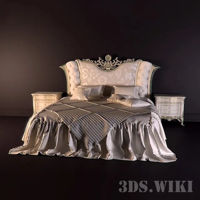 furniture – Italian bedroom Comp 04 CAPPELLINI INTAGLI 3ds Max
