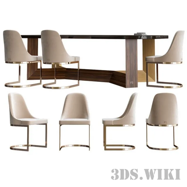 furniture – Italian Dining 3ds Max