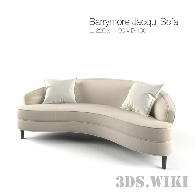 furniture – Jacqui Sofa by Barrymore Round Sofa 3ds Max