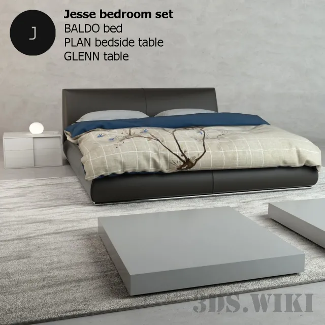 furniture – JESSE BALDO BED 3ds Max