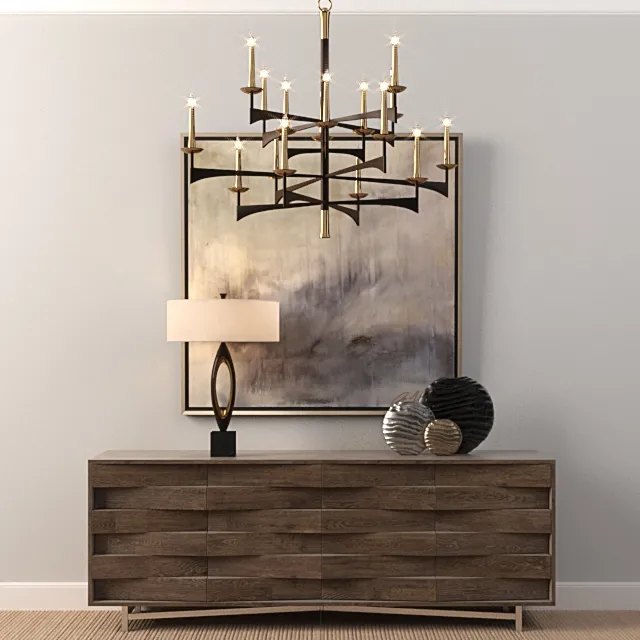 furniture – John Richard decorative set 1 3ds Max