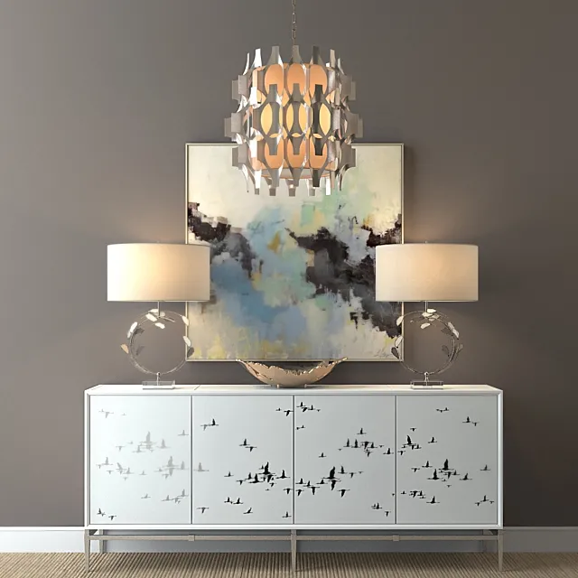 furniture – John Richard decorative set 5 3ds Max