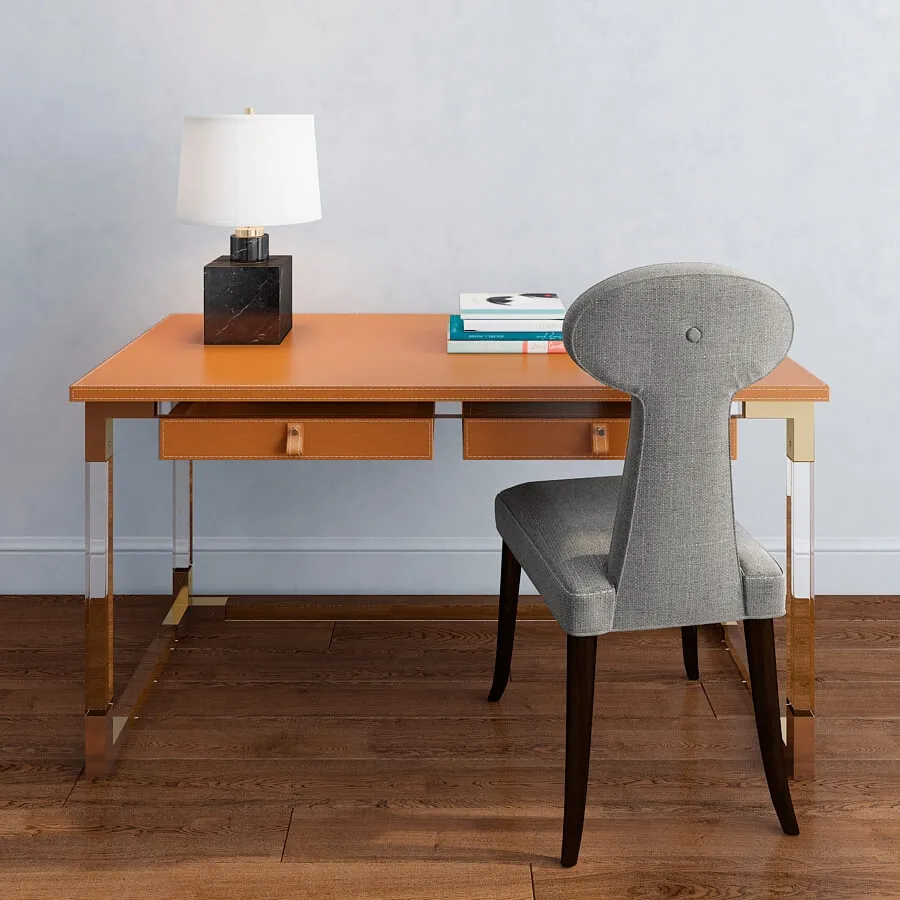 furniture – Jonathan Adler Jacques desk Vera dining chair 3ds Max