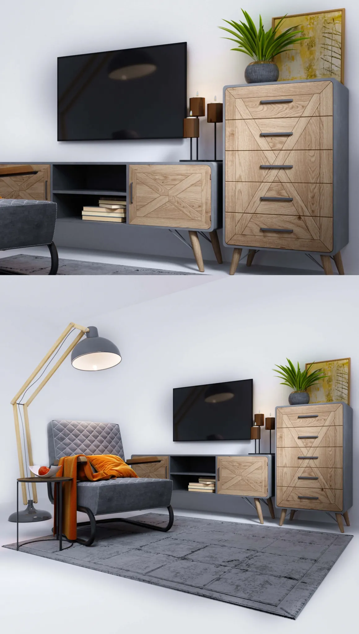 furniture – Kare furniture set 4 3ds Max