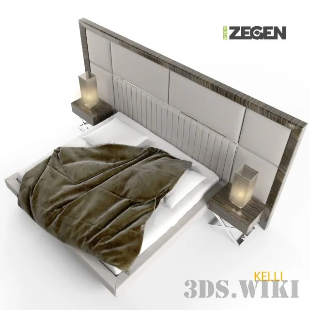 furniture – KELLI bed (ZN 806) – ZEGEN 3ds Max