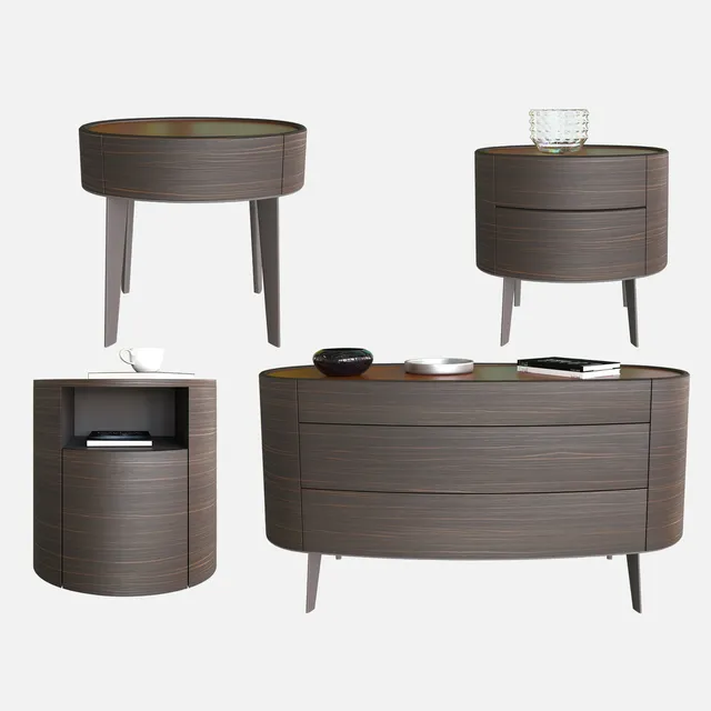 furniture – KELLY Poliform tables 05 3ds Max