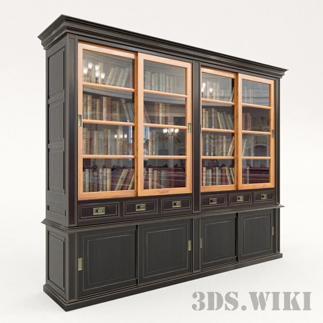 furniture – Keywest Duet Bookcase Library 3ds Max