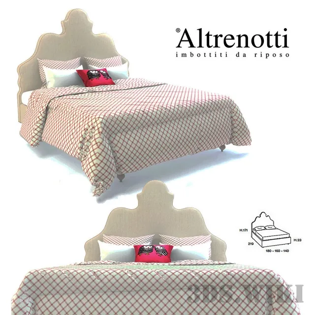 furniture – King Arthur Bed – Altrenotti 3ds Max