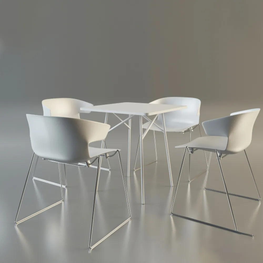 furniture – Kitchen table with its own chairs Cove By Quadrifoglio 3ds Max
