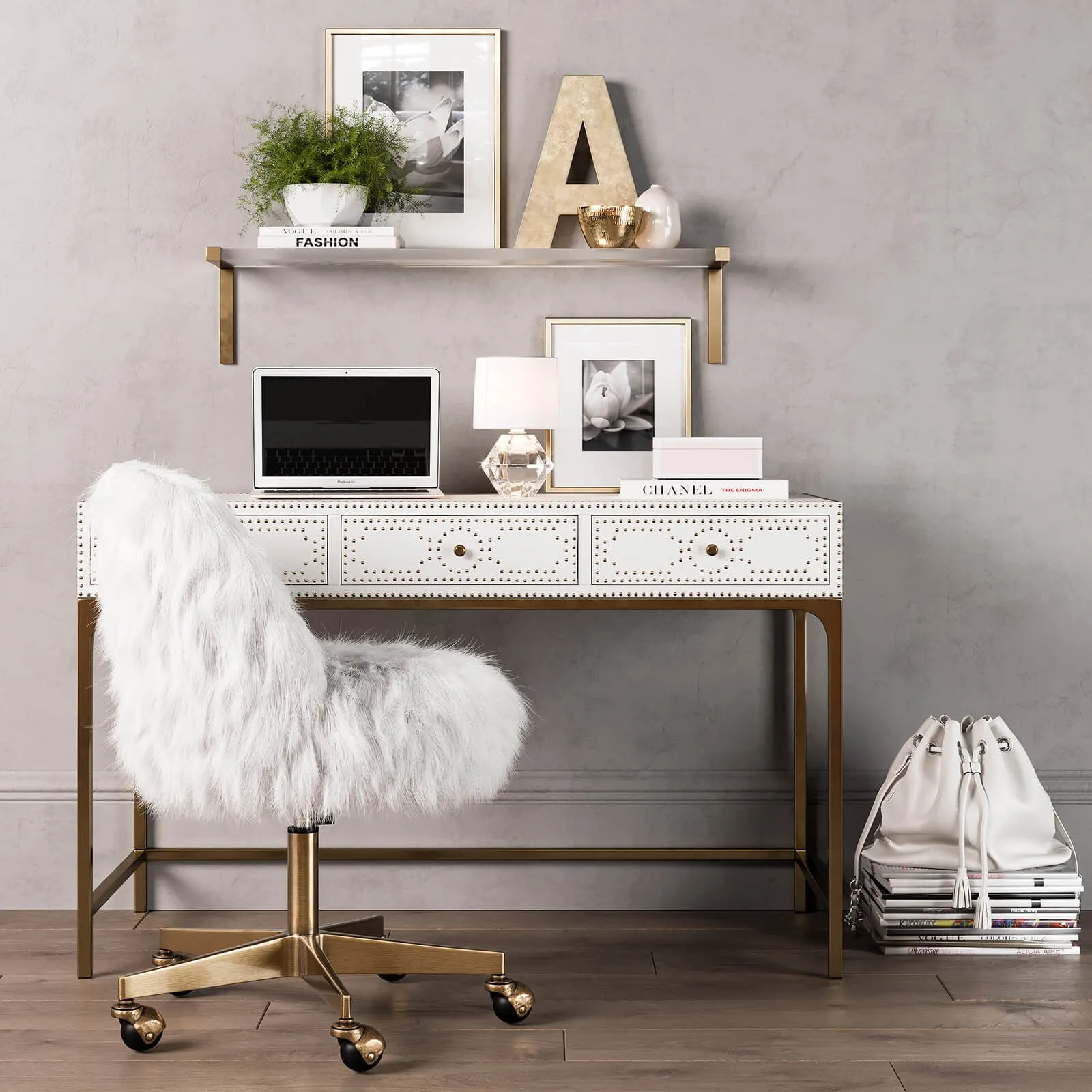 furniture – Kitson desk and chair 3ds Max