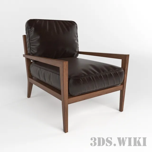 furniture – Kyrie Modern Classic Leather Chair 3ds Max