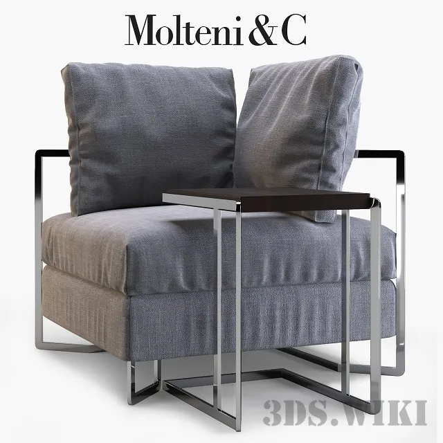 furniture – Large armchair Molteni & C 3ds Max