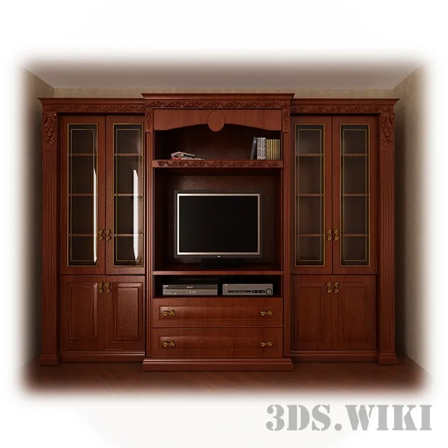 furniture – Large cabinet with space for a TV 3ds Max
