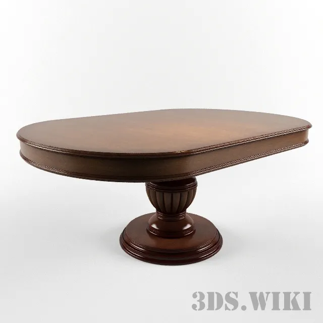 furniture – Large table with rounded edges 3ds Max