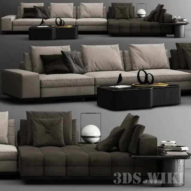 furniture – Lawrence sofa C 3ds Max