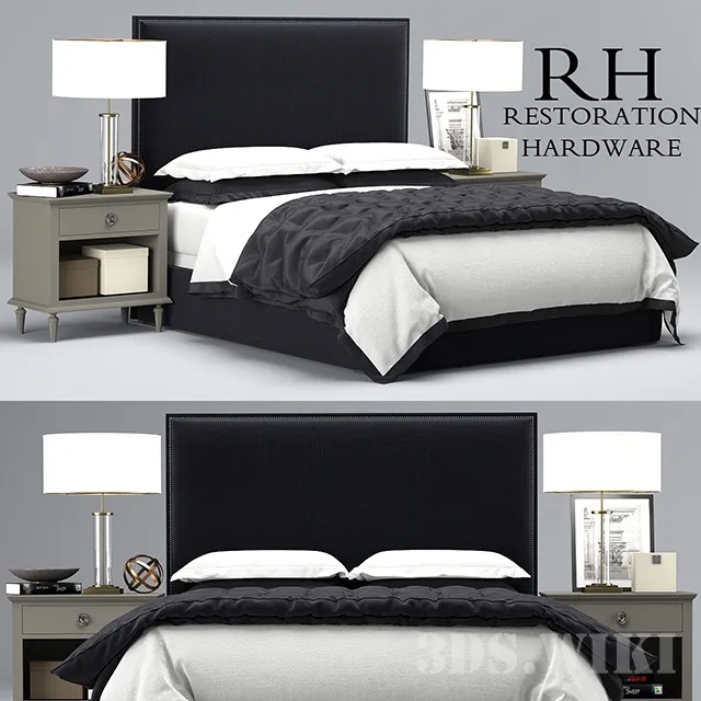 furniture – Lawson Bed – Restoration Hardware 3ds Max