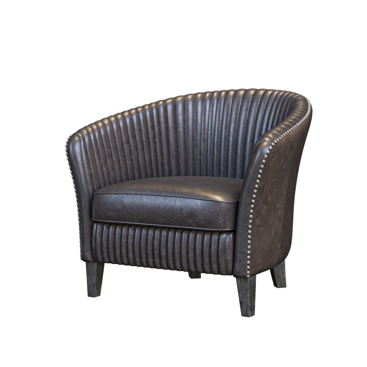 furniture – Leather armchair 3ds Max