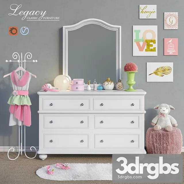 Furniture Legacy Classic Accessories Decor and Toys Set 5 3dsmax Download
