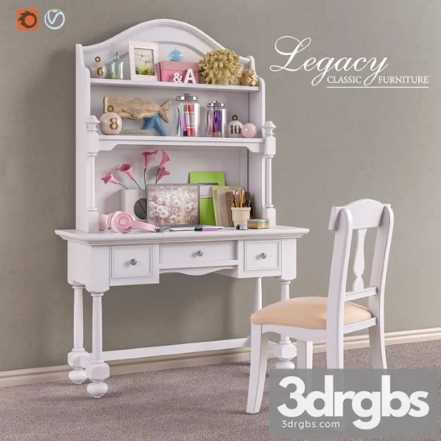 Furniture legacy classic accessories decor set 3 2 3dsmax Download