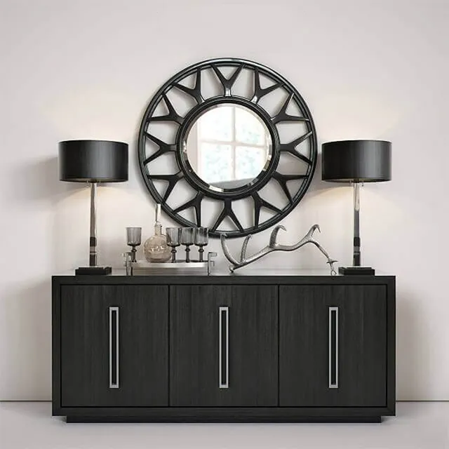 furniture – Lexington round mirror 3ds Max