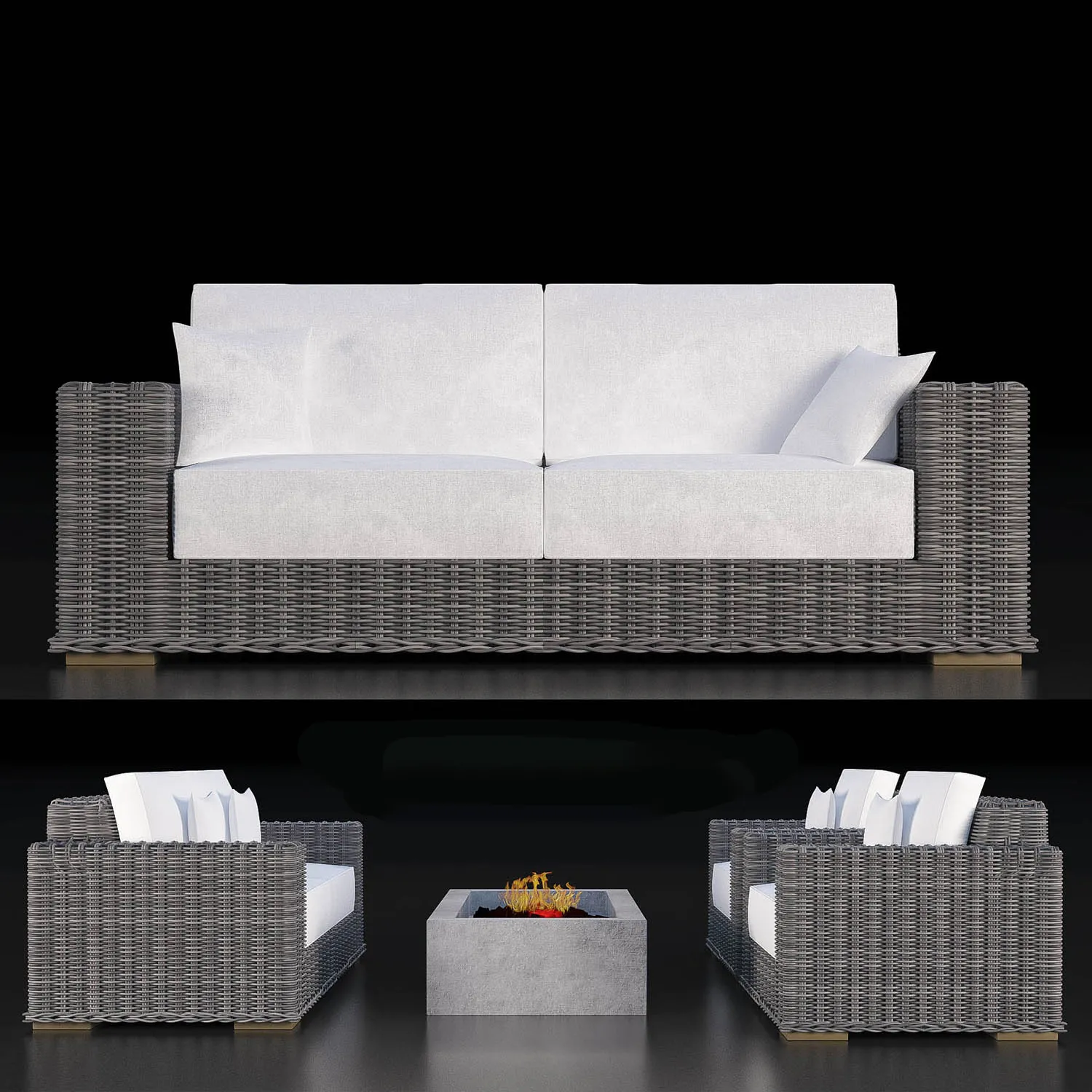 furniture – Ligne Roset Togo sofa 03 3ds Max