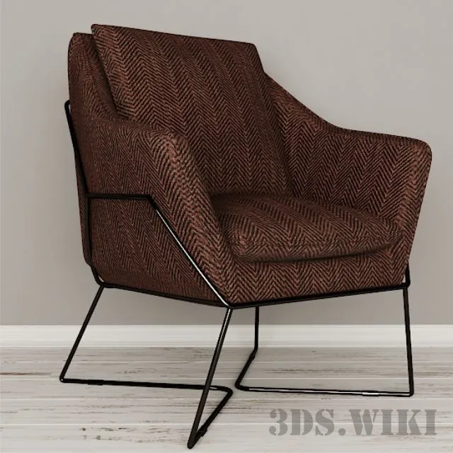 furniture – Lincoln lounge chair 3ds Max
