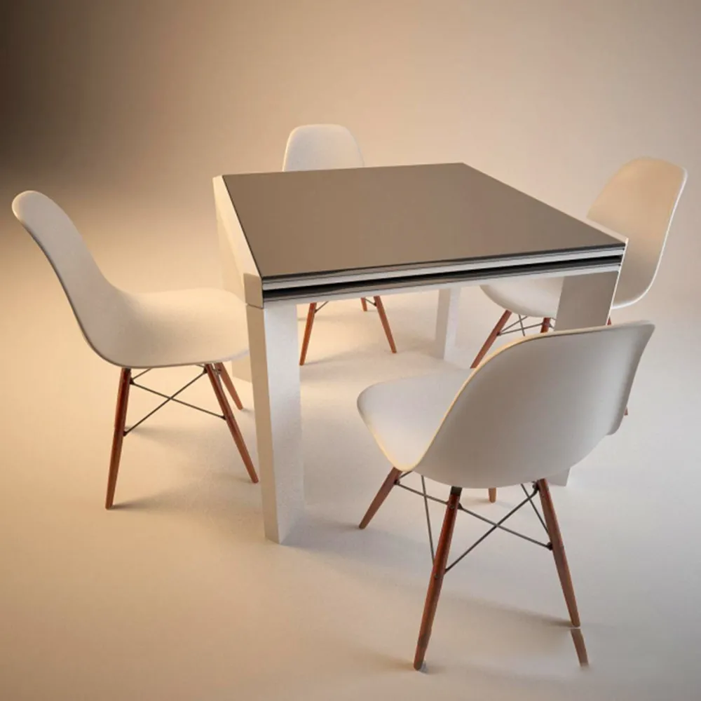furniture – Line table and Frank chair 3ds Max